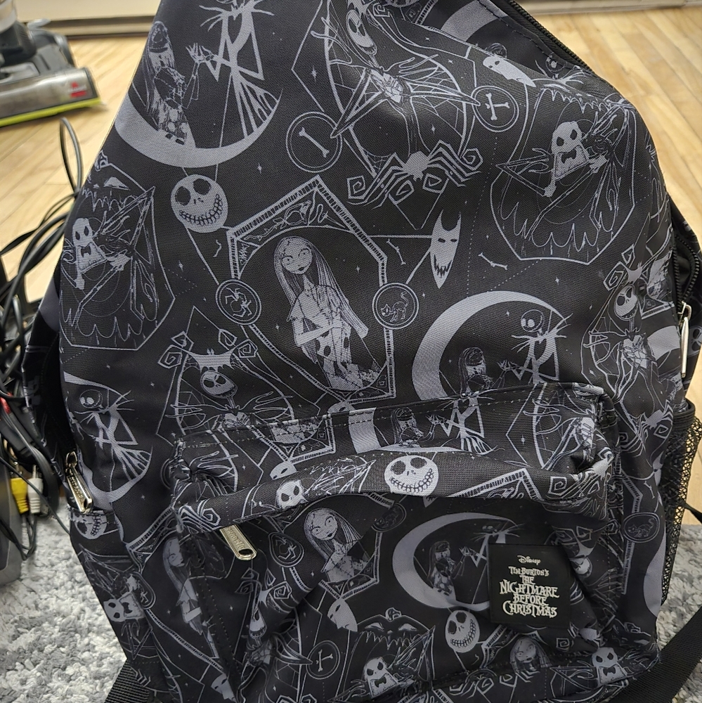 Disney Black Backpack with Nightmare Before Christmas Design